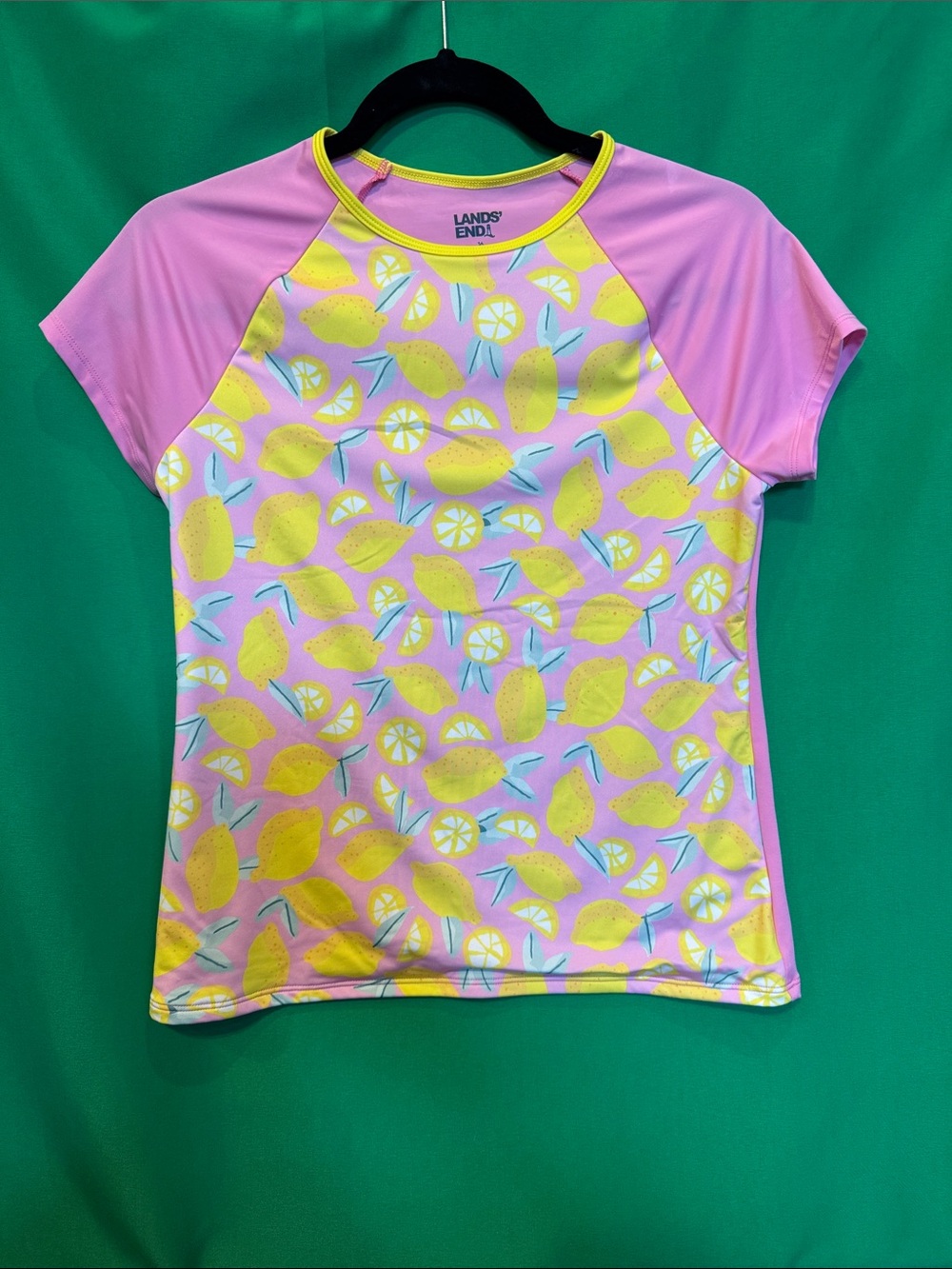 Lands End girls rash guard swim shirt